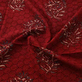 Hakoba Hand Block Ajrakh Print Natural Dyed Cotton Fabric 15
