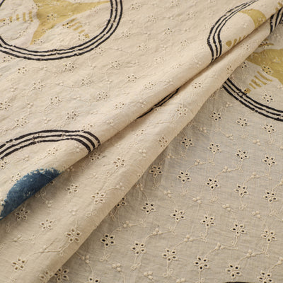 Hakoba Hand Block Ajrakh Print Natural Dyed Cotton Fabric 16
