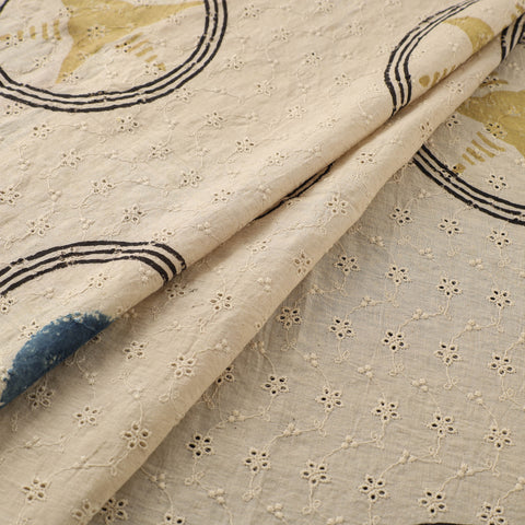 Hakoba Hand Block Ajrakh Print Natural Dyed Cotton Fabric 16