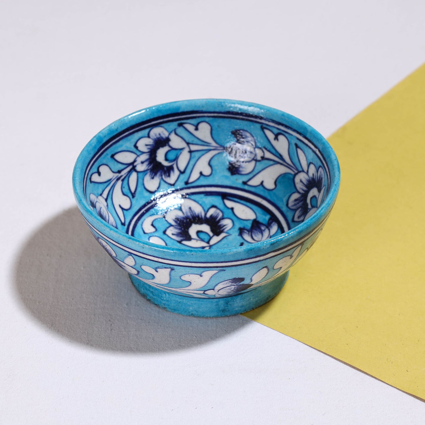Original Blue Pottery Ceramic Bowl (14 x 14 in) 21