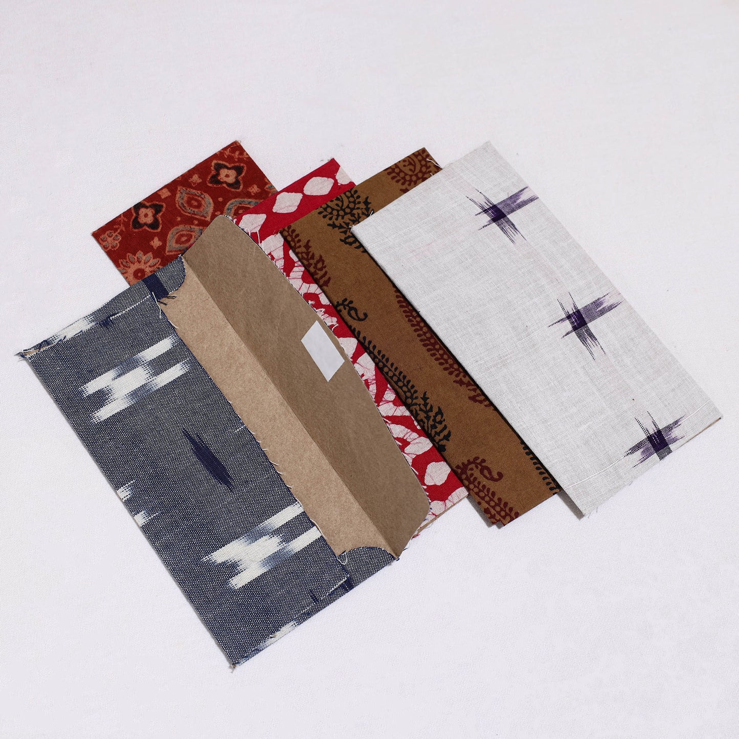 Handmade Cotton Mix Fabric Envelope (Assorted - Set of 5) 110