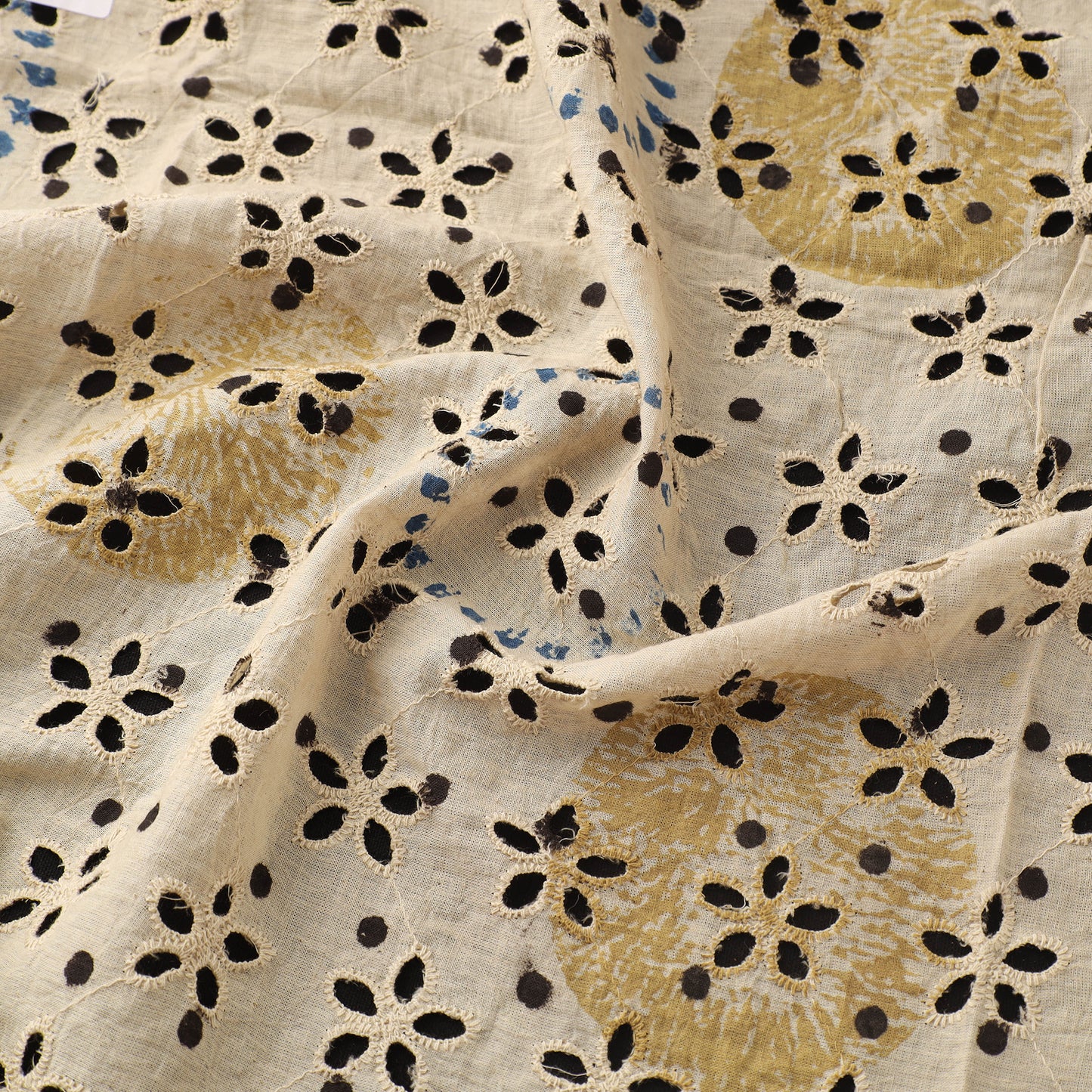 Hakoba Hand Block Ajrakh Print Natural Dyed Cotton Fabric 21