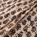 Hakoba Hand Block Ajrakh Print Natural Dyed Cotton Fabric 22