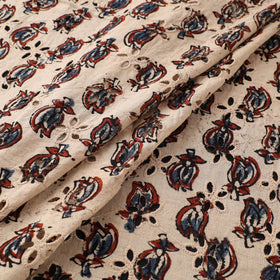 Hakoba Hand Block Ajrakh Print Natural Dyed Cotton Fabric 22