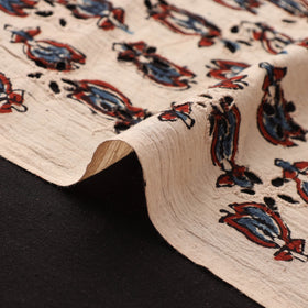Hakoba Hand Block Ajrakh Print Natural Dyed Cotton Fabric 22