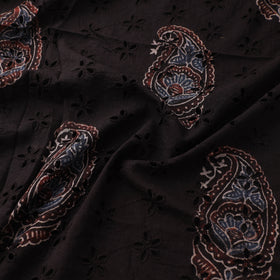 Hakoba Hand Block Ajrakh Print Natural Dyed Cotton Fabric 23