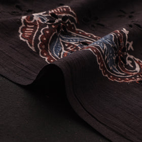 Hakoba Hand Block Ajrakh Print Natural Dyed Cotton Fabric 23
