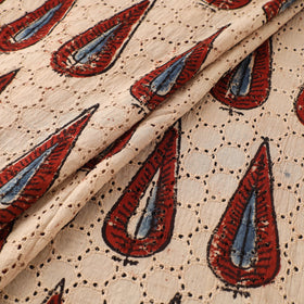 Hakoba Hand Block Ajrakh Print Natural Dyed Cotton Fabric 24
