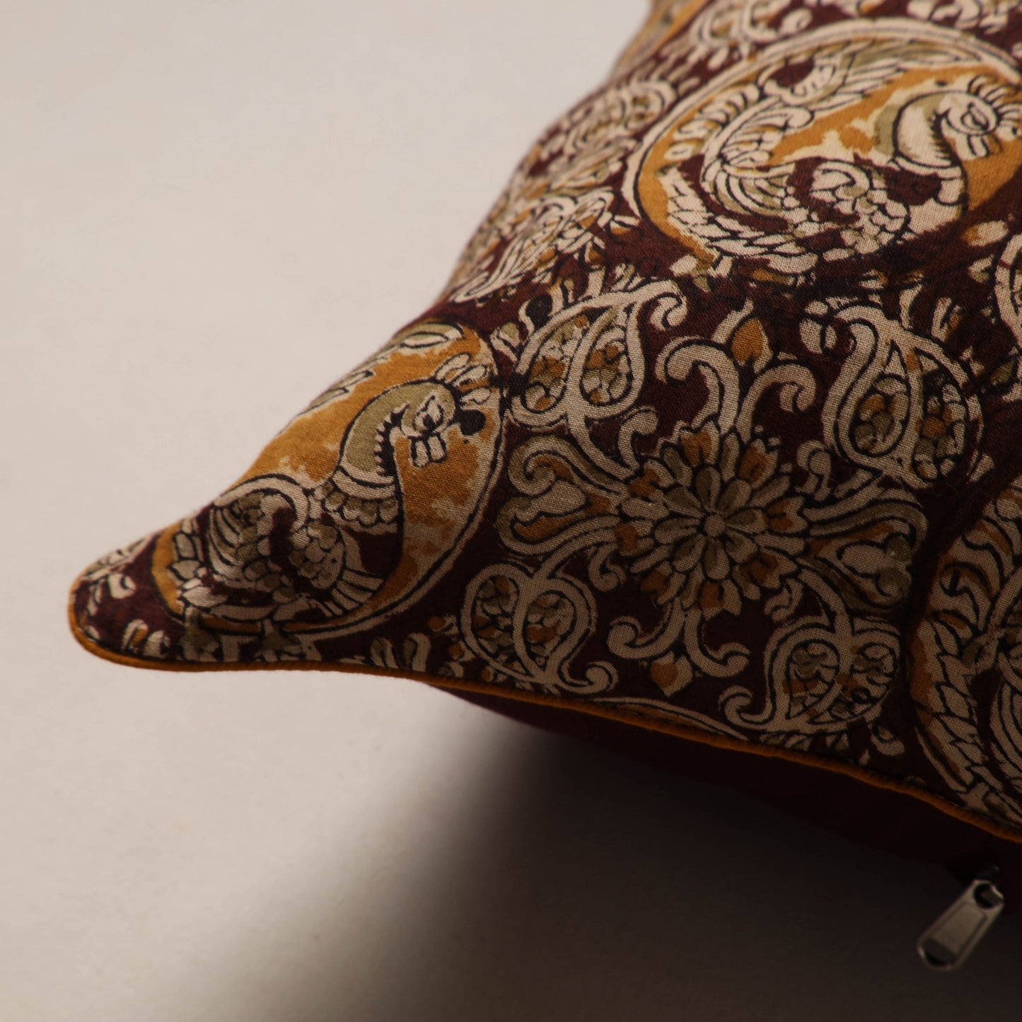 Kalamkari Hand Block Print Cushion Cover (16 x 16 in) 18
