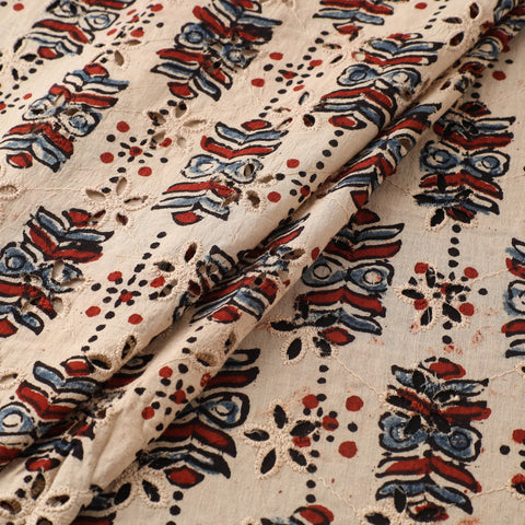 Hakoba Hand Block Ajrakh Print Natural Dyed Cotton Fabric 26