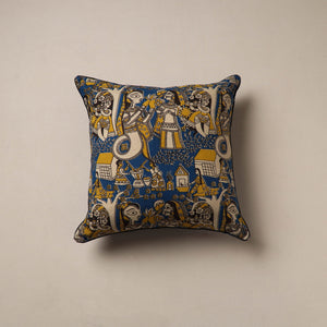 Kalamkari Hand Block Print Cushion Cover (16 x 16 in) 19