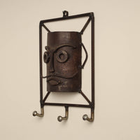 Mask (Male) - Handmade Recycled Metal Sculpture by Debabrata Ruidas 32