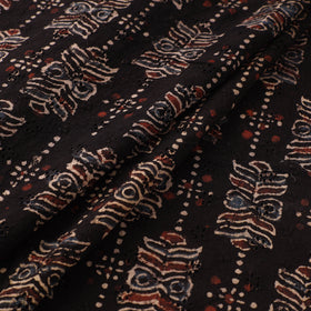 Hakoba Hand Block Ajrakh Print Natural Dyed Cotton Fabric 30