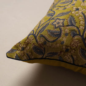 Kalamkari Hand Block Print Cushion Cover (16 x 16 in) 21