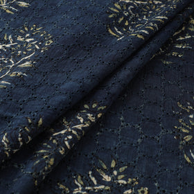 Hakoba Hand Block Ajrakh Print Natural Dyed Cotton Fabric 31