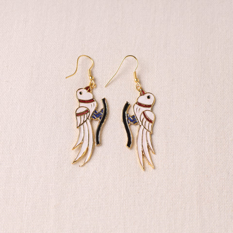 Handcrafted Paka Meenakari Earrings