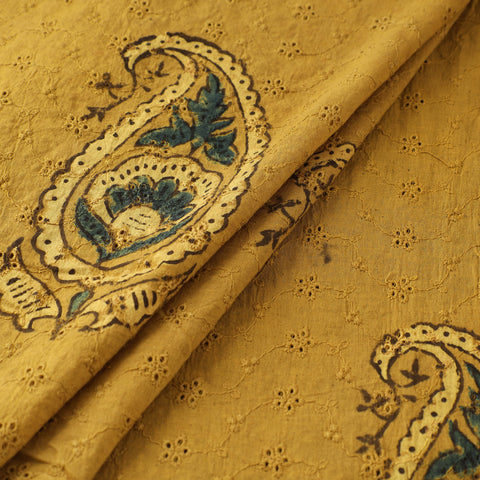 Hakoba Hand Block Ajrakh Print Natural Dyed Cotton Fabric 32
