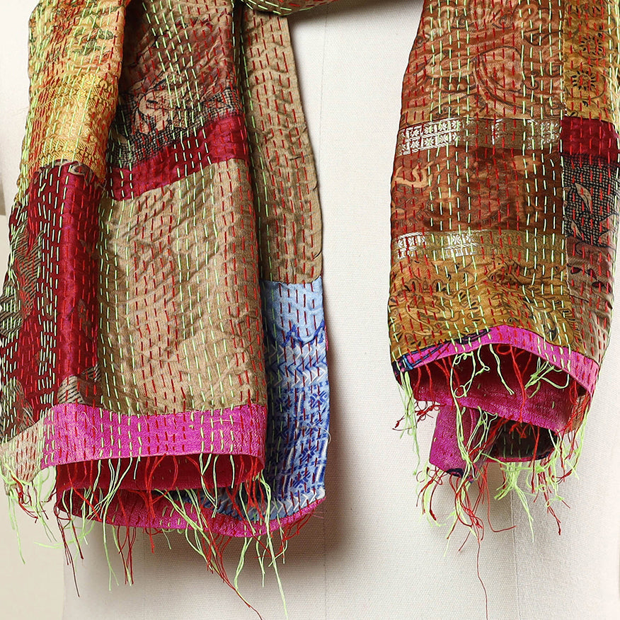 Kantha Stitch Stole