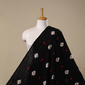 Black - Handloom Cotton Pochampally Double Ikat Fabric 05