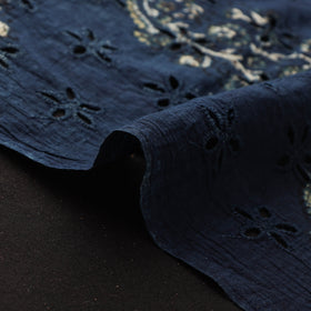 Hakoba Hand Block Ajrakh Print Natural Dyed Cotton Fabric 33