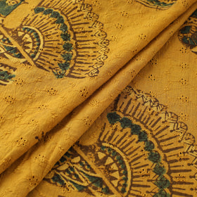Hakoba Hand Block Ajrakh Print Natural Dyed Cotton Fabric 34