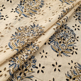 Hakoba Hand Block Ajrakh Print Natural Dyed Cotton Fabric 35