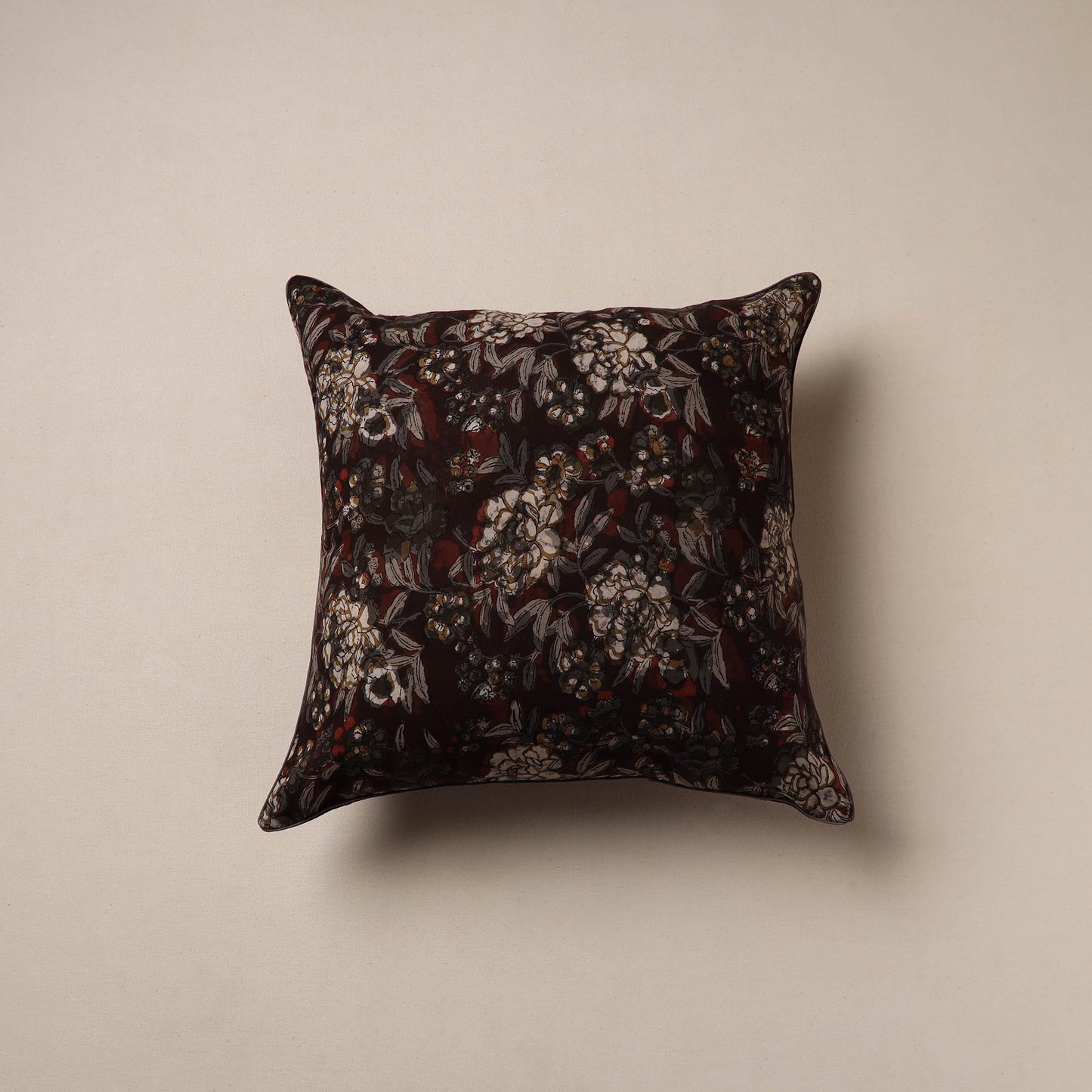Bagru Hand Block Print Cushion Cover (16 x 16 in) 27
