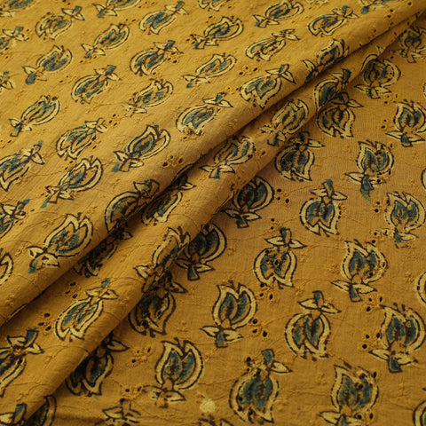 Hakoba Hand Block Ajrakh Print Natural Dyed Cotton Fabric 36