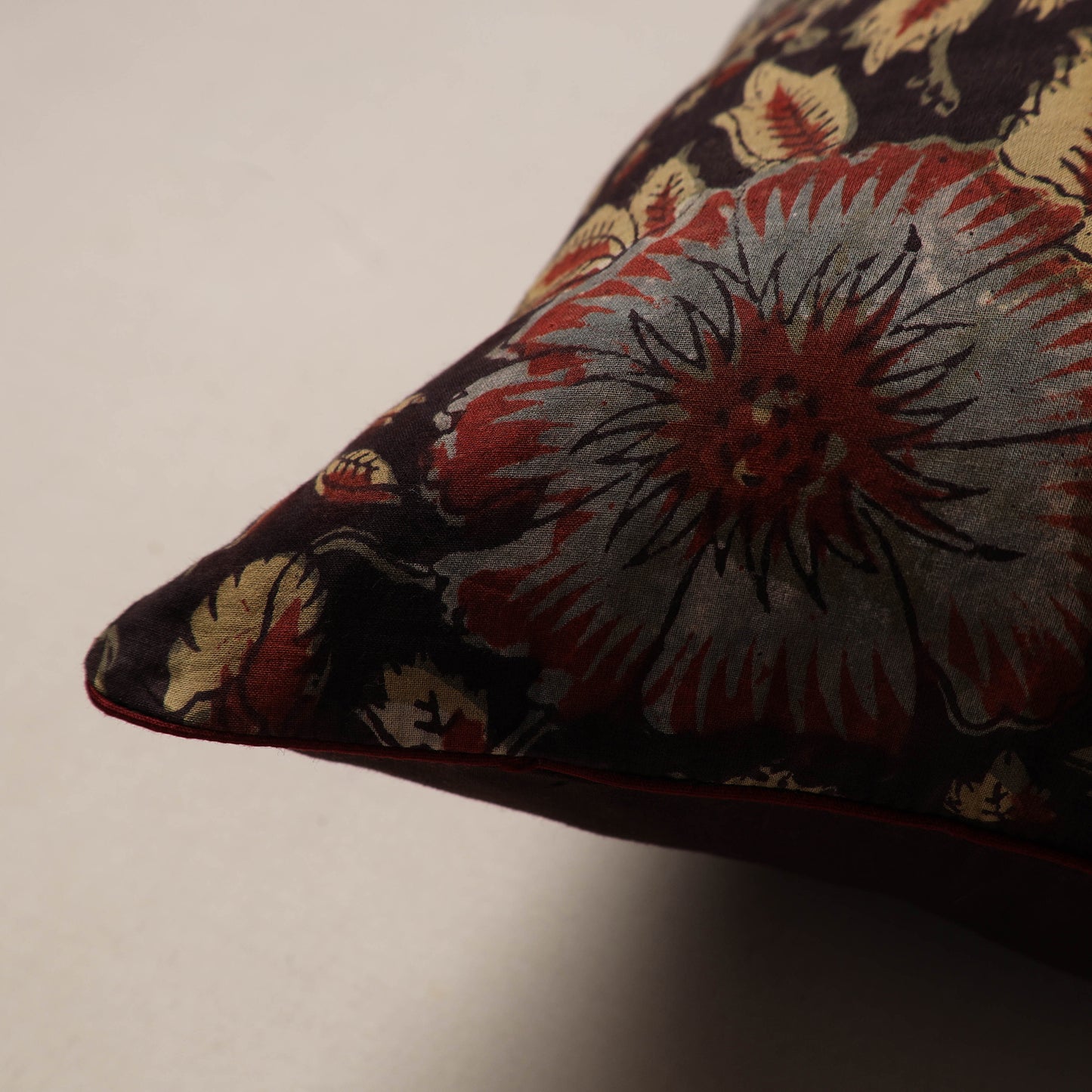 Bagru Hand Block Print Cushion Cover (16 x 16 in) 29