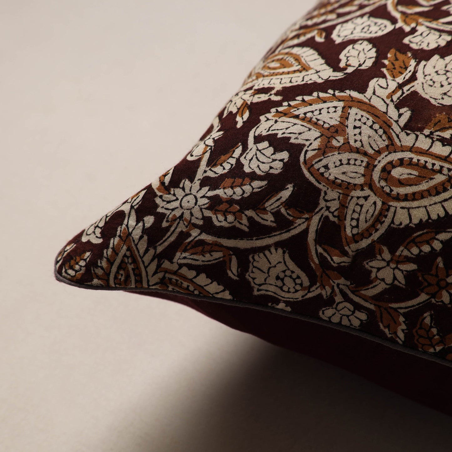 Bagru Hand Block Print Cushion Cover (16 x 16 in) 30