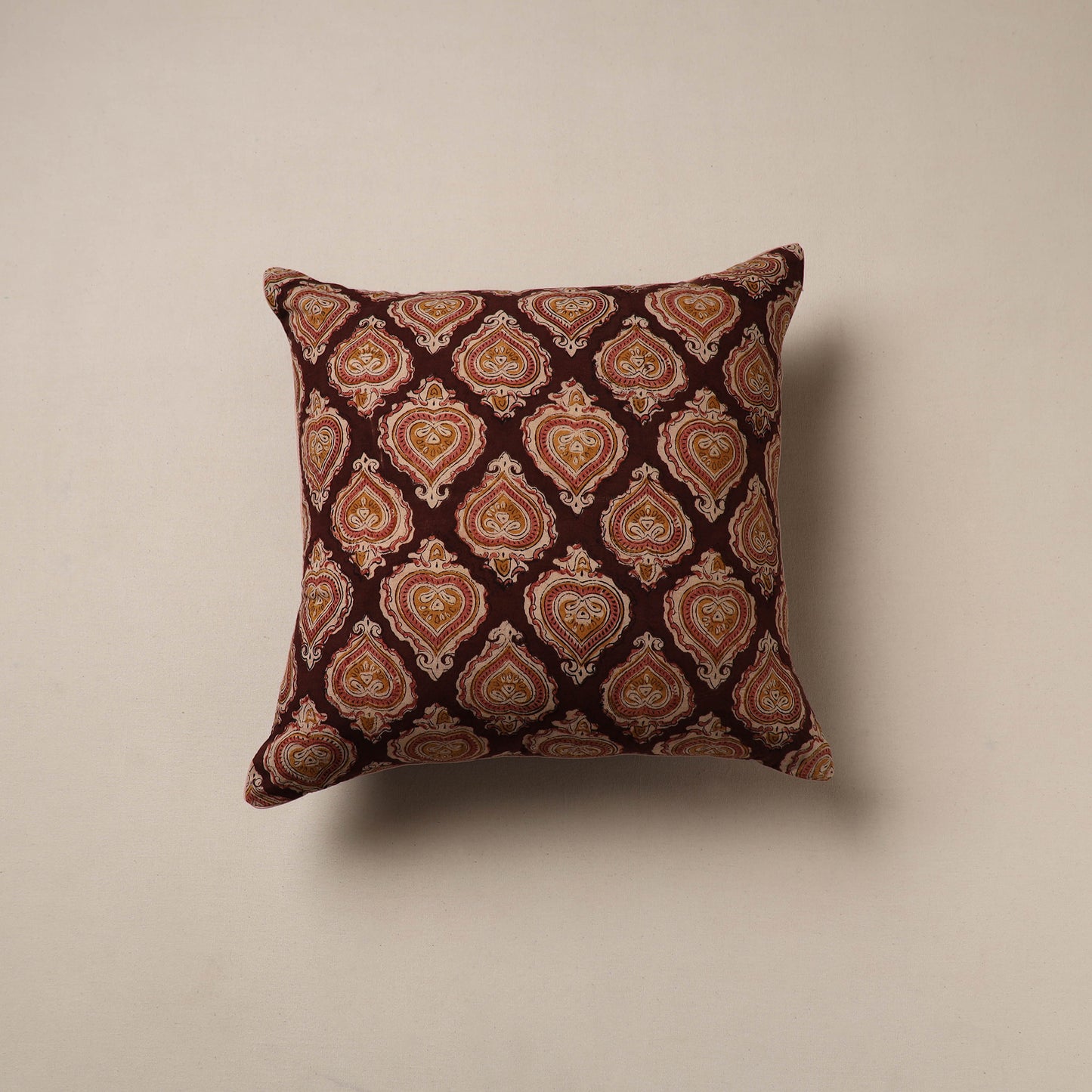 Bagru Hand Block Print Cushion Cover (16 x 16 in) 31
