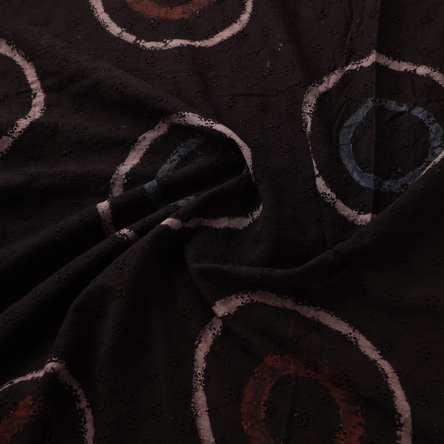 Hakoba Hand Block Ajrakh Print Natural Dyed Cotton Fabric 42
