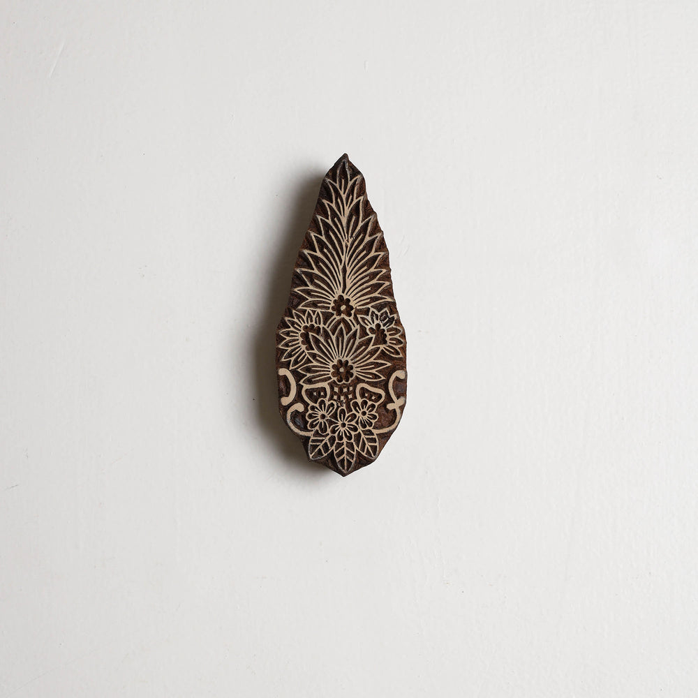 Wall Hanging Hand Carved Sheesham Wood Block (Medium) 75