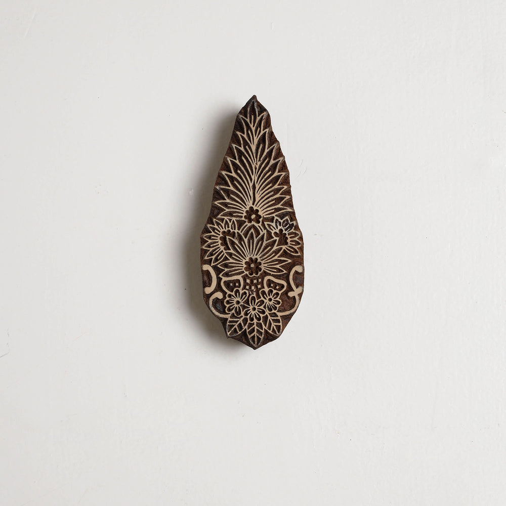 Wall Hanging Hand Carved Sheesham Wood Block (Medium) 75