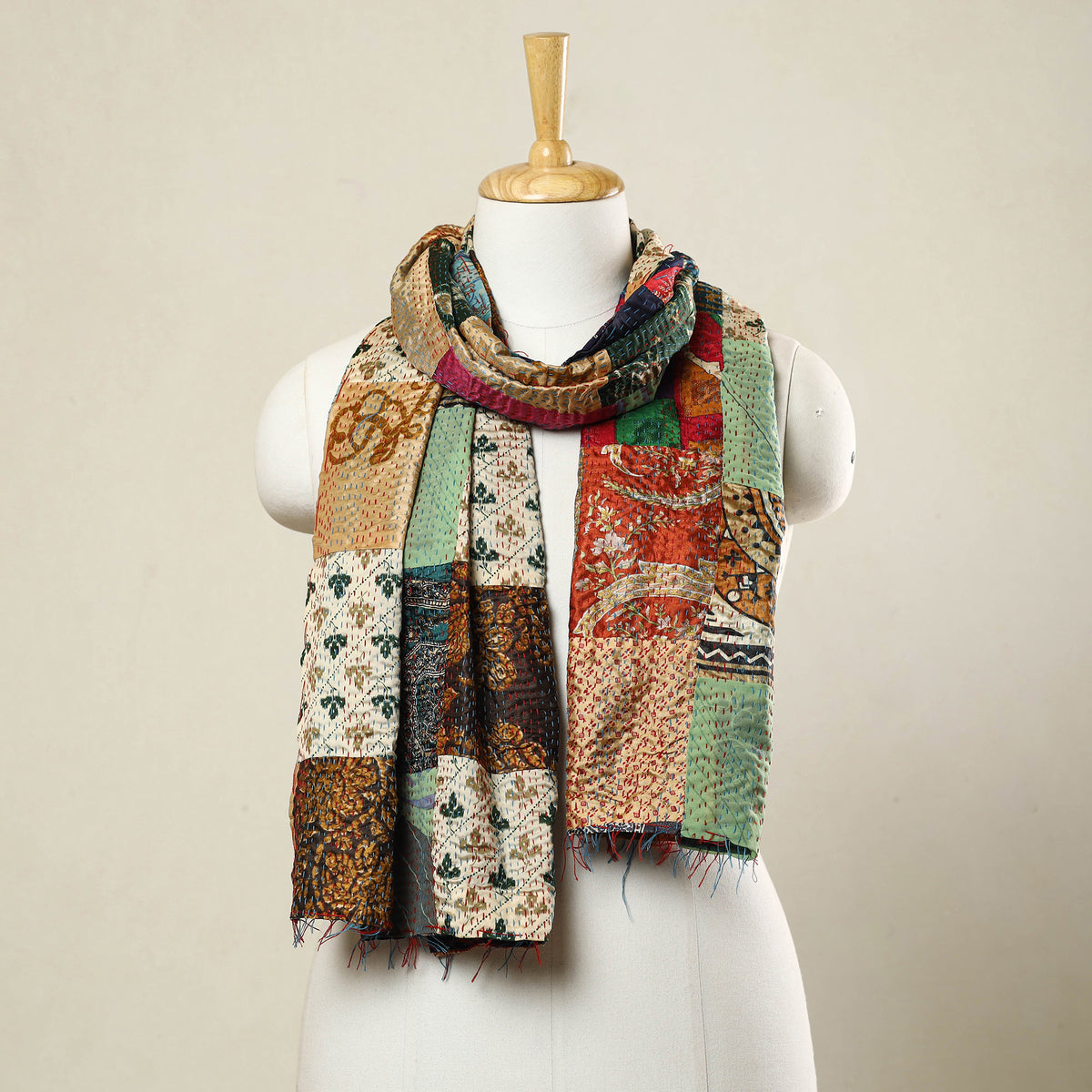 Kantha Stitch Stole