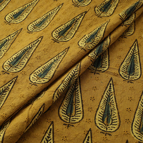 Hakoba Hand Block Ajrakh Print Natural Dyed Cotton Fabric 46