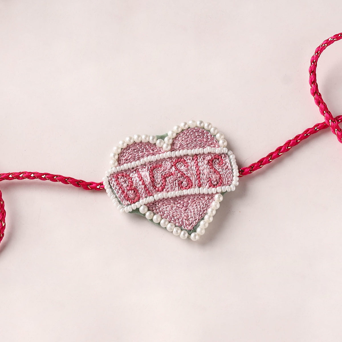 Big Sis - Reusable Handmade Thread & Beadwork Rakhi with Potli By Jugni 06