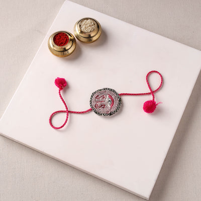 Sis - Reusable Handmade Thread & Beadwork Rakhi with Potli By Jugni 05