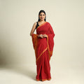  Red Handloom Cotton Mangalagiri Saree