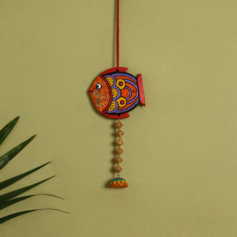  Bishnupur Handpainted Terracotta Wall Hanging 83 