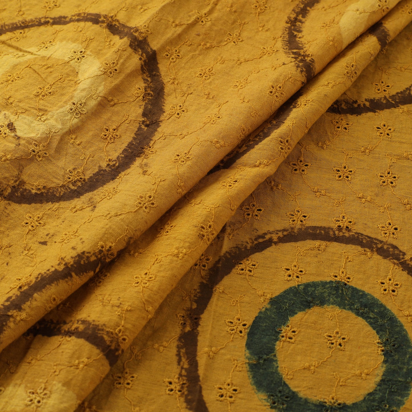 Hakoba Hand Block Ajrakh Print Natural Dyed Cotton Fabric 48