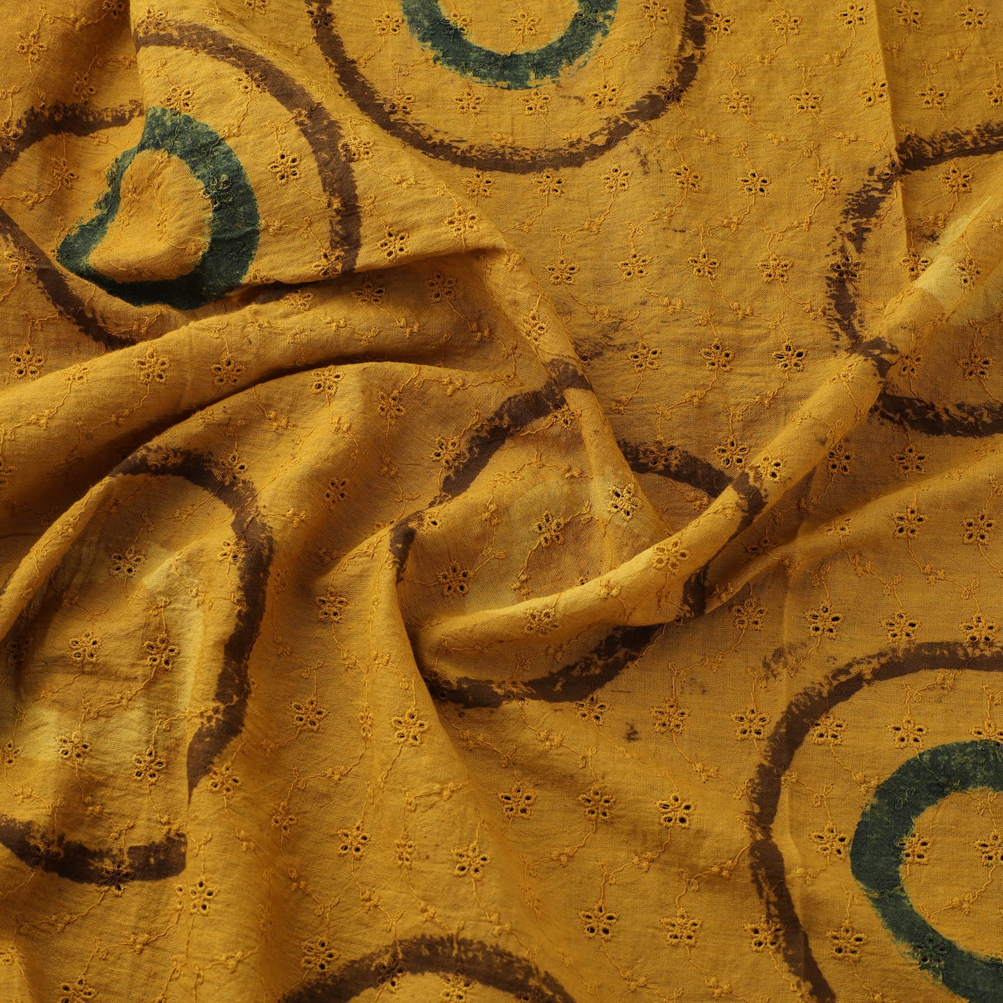 Hakoba Hand Block Ajrakh Print Natural Dyed Cotton Fabric 48