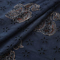 Hakoba Hand Block Ajrakh Print Natural Dyed Cotton Fabric 49