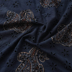 Hakoba Hand Block Ajrakh Print Natural Dyed Cotton Fabric 49