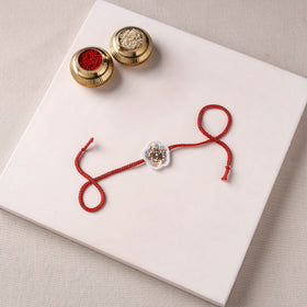Flower - Reusable Handmade Thread & Beadwork Rakhi By Jugni 13