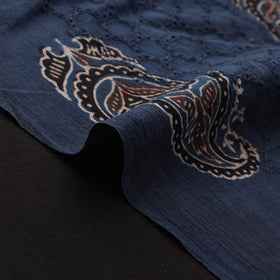 Hakoba Hand Block Ajrakh Print Natural Dyed Cotton Fabric 51