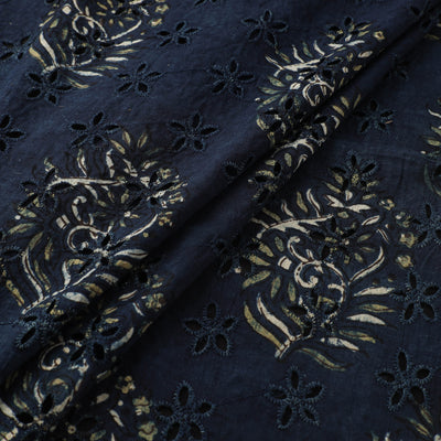 Hakoba Hand Block Ajrakh Print Natural Dyed Cotton Fabric 53
