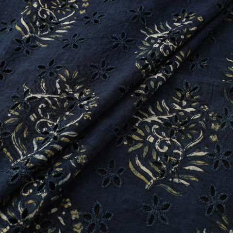 Hakoba Hand Block Ajrakh Print Natural Dyed Cotton Fabric 53