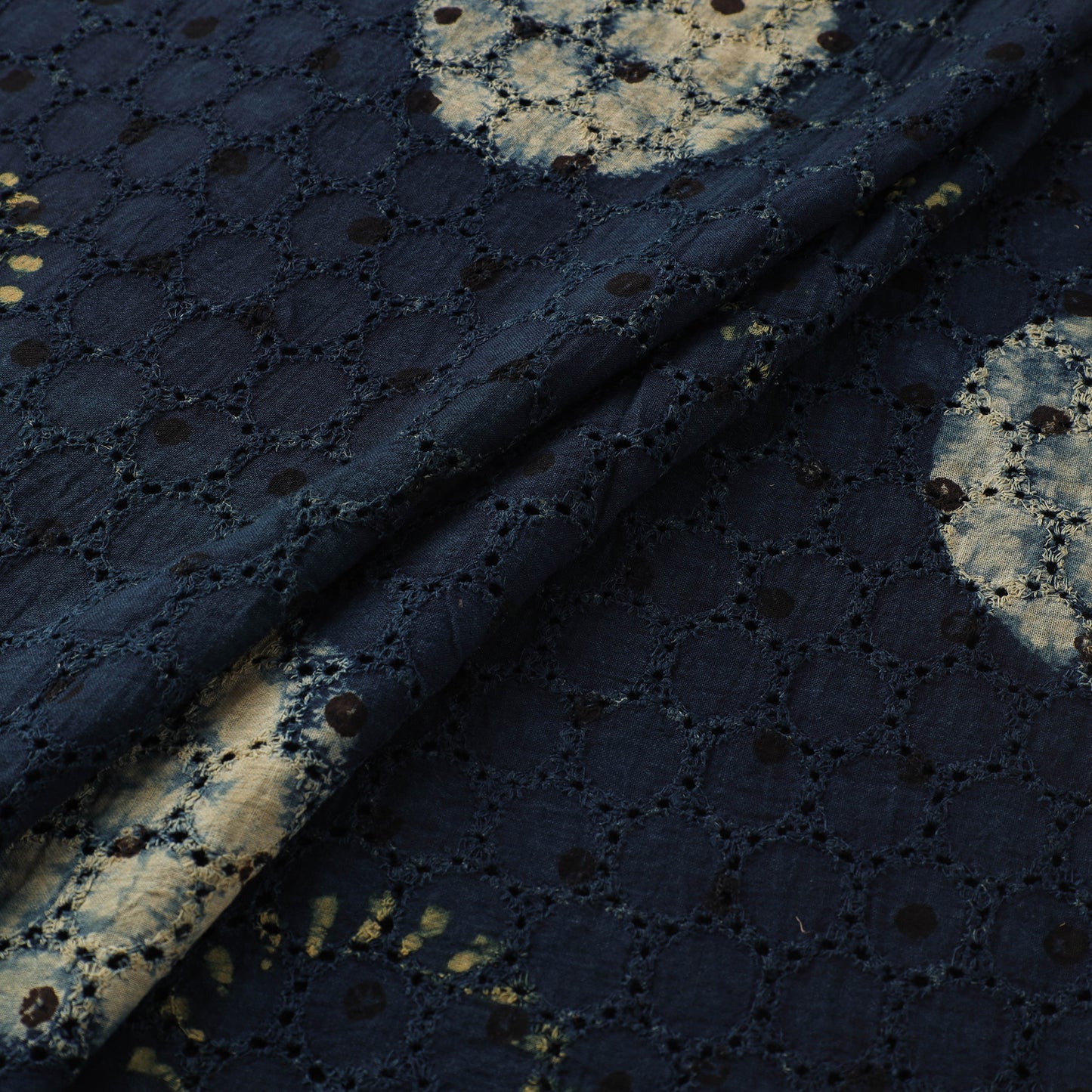 Hakoba Hand Block Ajrakh Print Natural Dyed Cotton Fabric 57