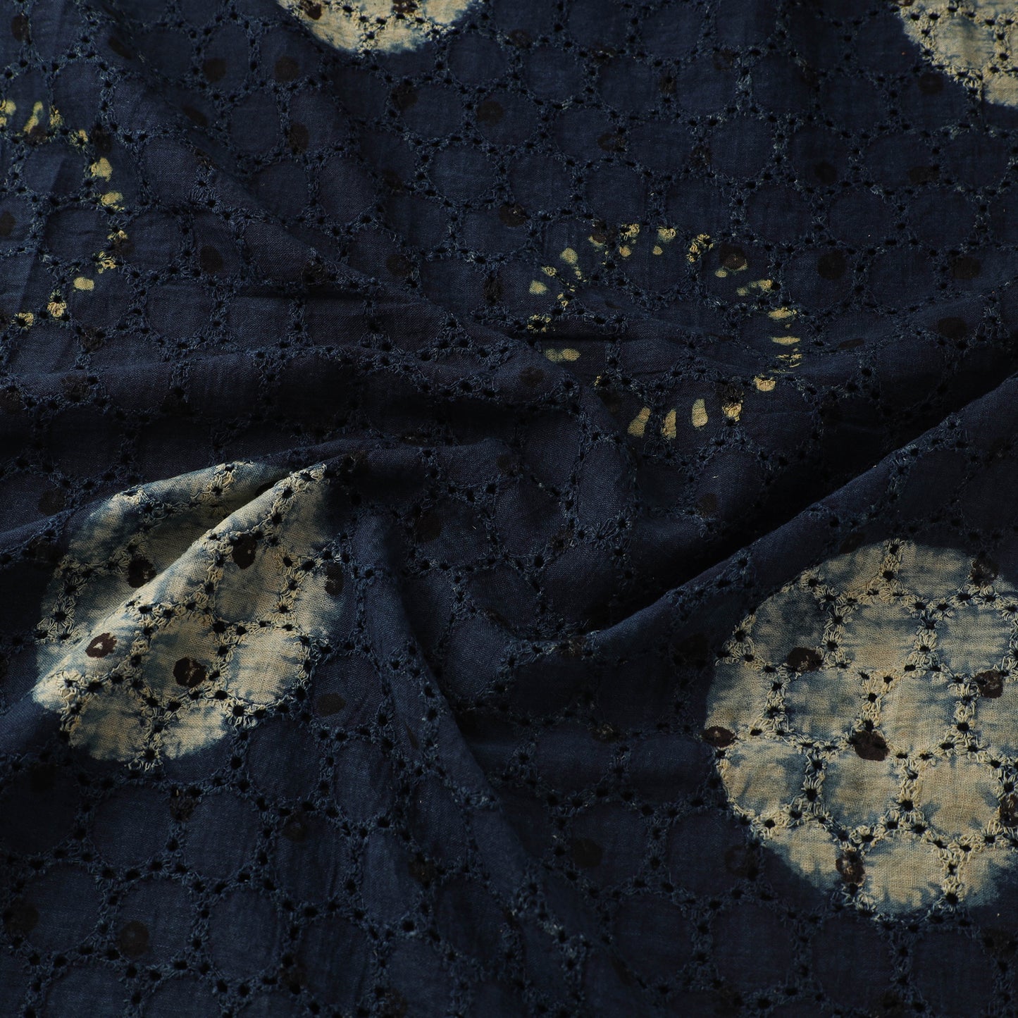 Hakoba Hand Block Ajrakh Print Natural Dyed Cotton Fabric 57